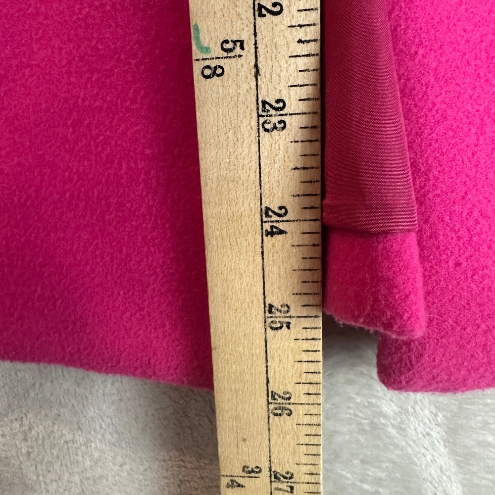 Janie and Jack Girls Hot Pink Bell Sleeve Bow Back Dress Coat Size 5-6 Fuchsia - Picture 8 of 10